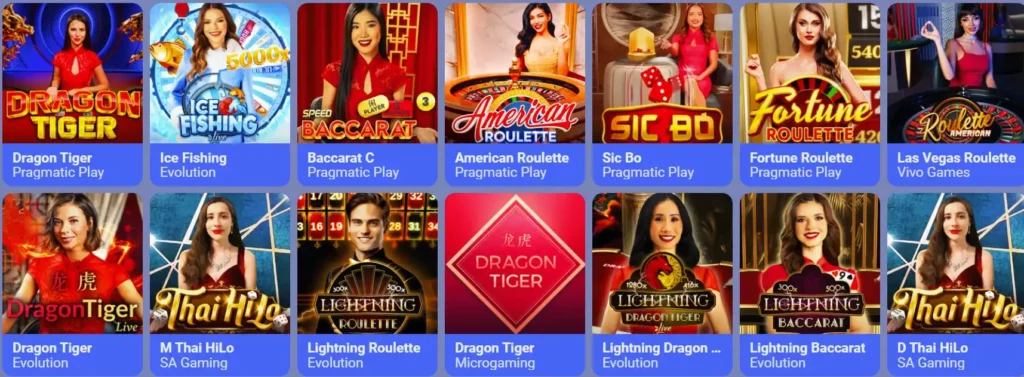 Live Casino Games at DK88