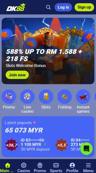 Play DK88 Casino and Sports on the Mobile App