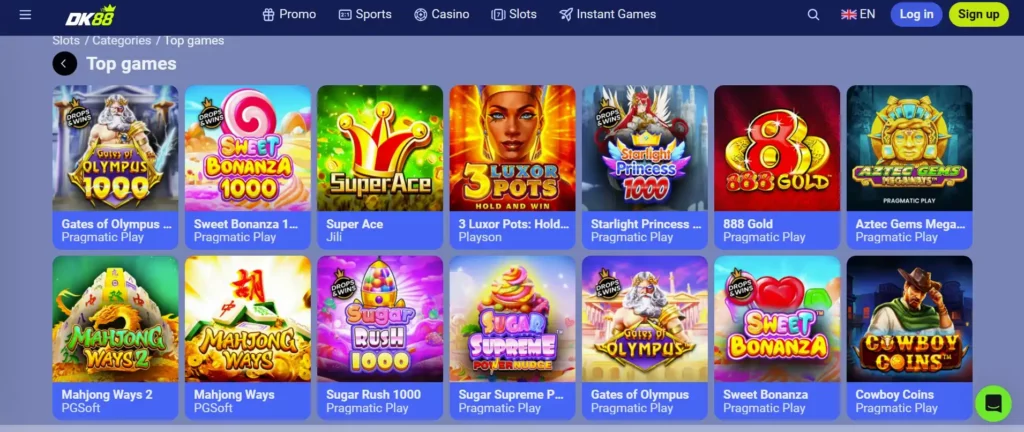 Online Slots at Dashking88 Casino